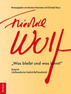 cover image of Einspruch. Schriftenreihe der Friedrich-Wolf-Gesellschaft